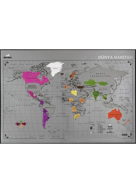 kazımalı dünya haritası d&r